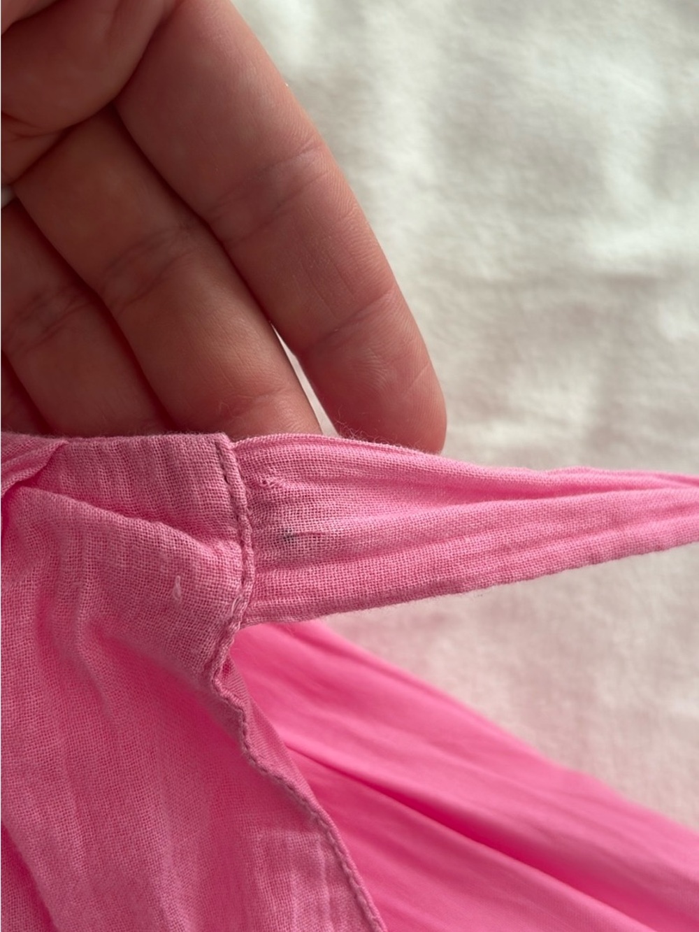 Free People Pink Puff-Sleeve Tunic Dress - Picture 3 of 3